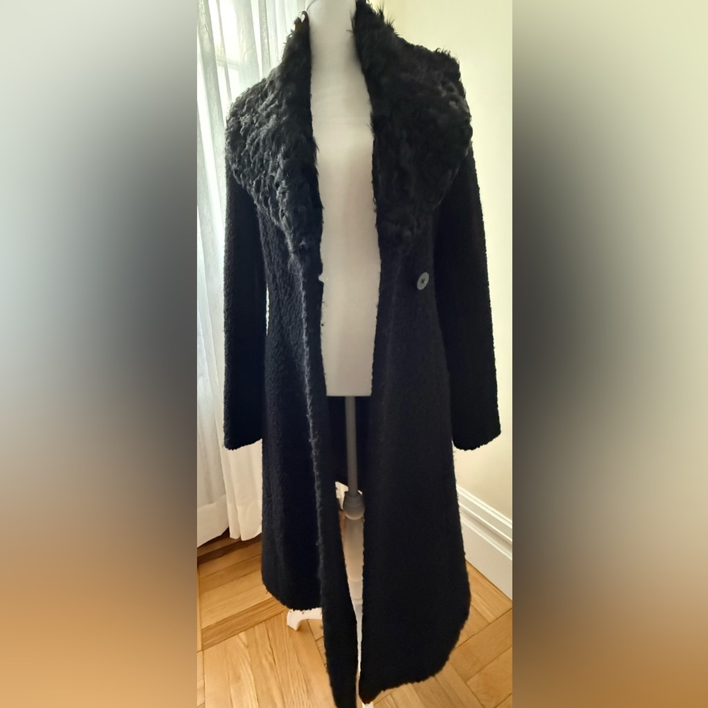 Dawn Levy Black Long Coat - Size S